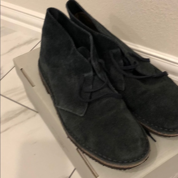 J Crew Suede MacAlister Boots Dark Navy 9.5 - Picture 3 of 5
